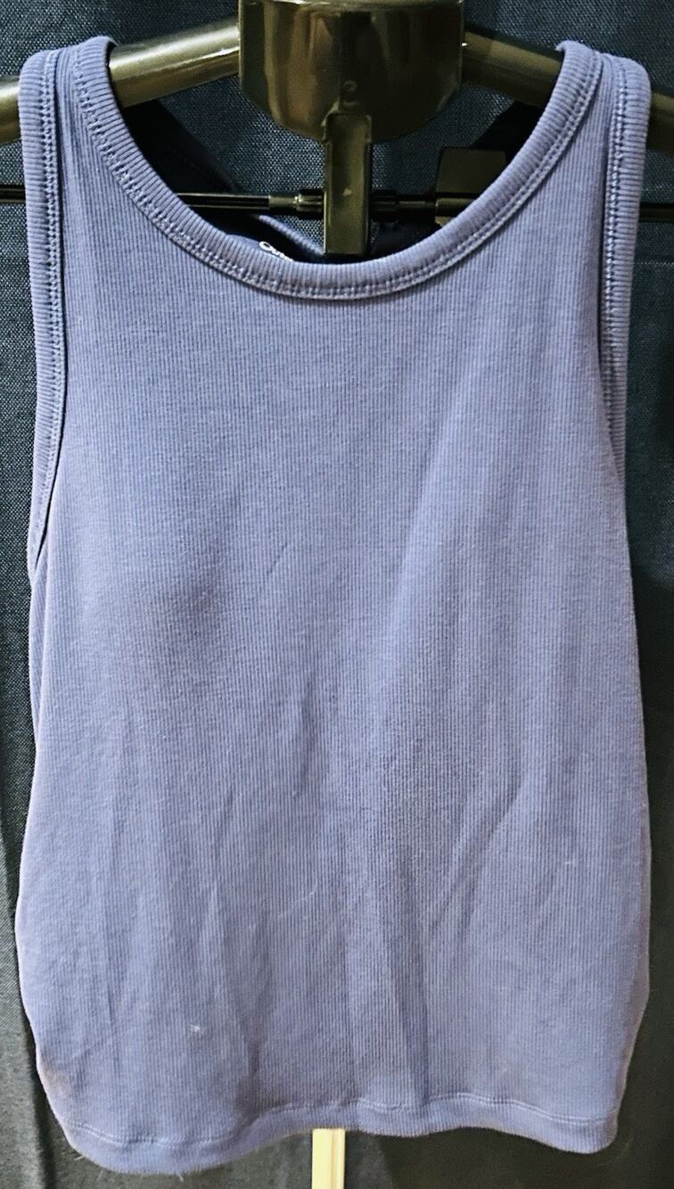 NWT Outdoor Voices Rib Knit Tank in Peri Night Women's size M